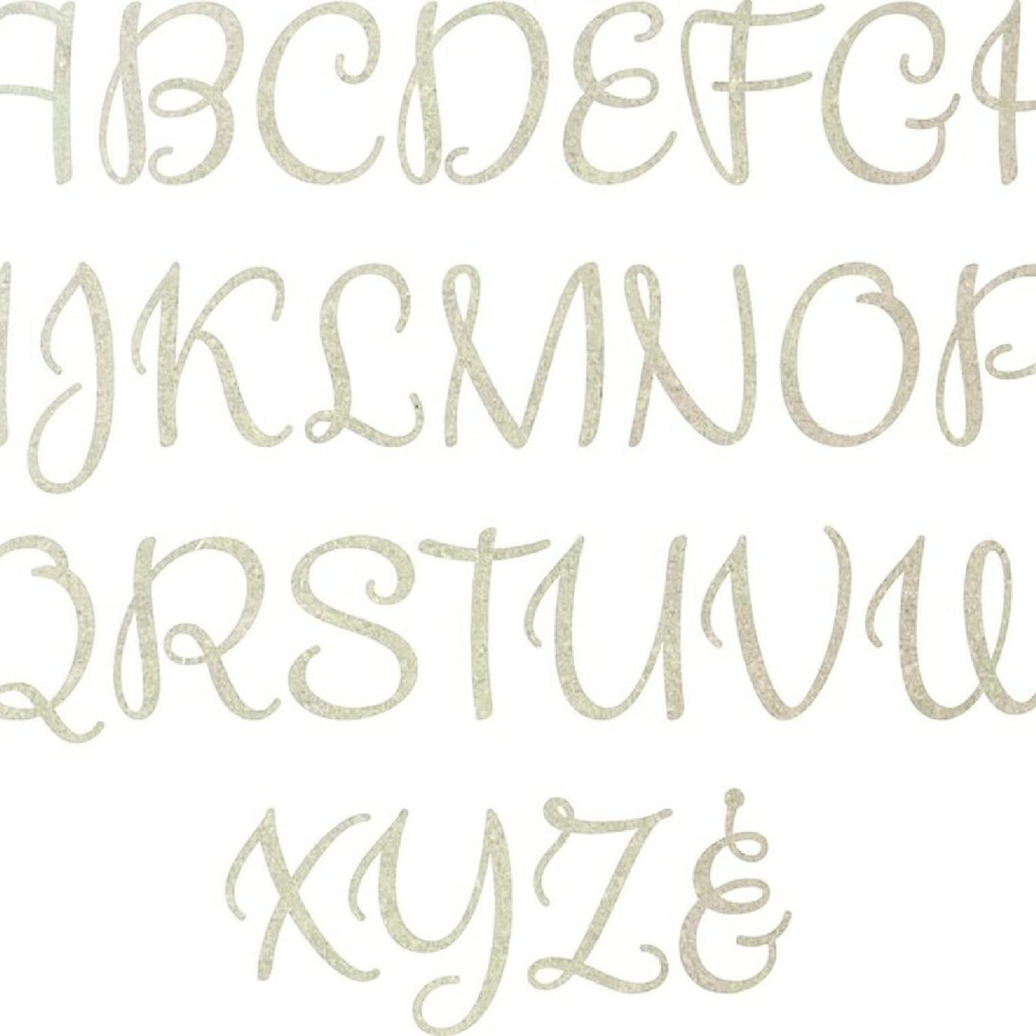 4 Inch Tall Wooden Cursive Letters B, Unfinished Wood Alphabet Monogram Letter, Paintable Kids Cutout Love Air Font NEXTCraft