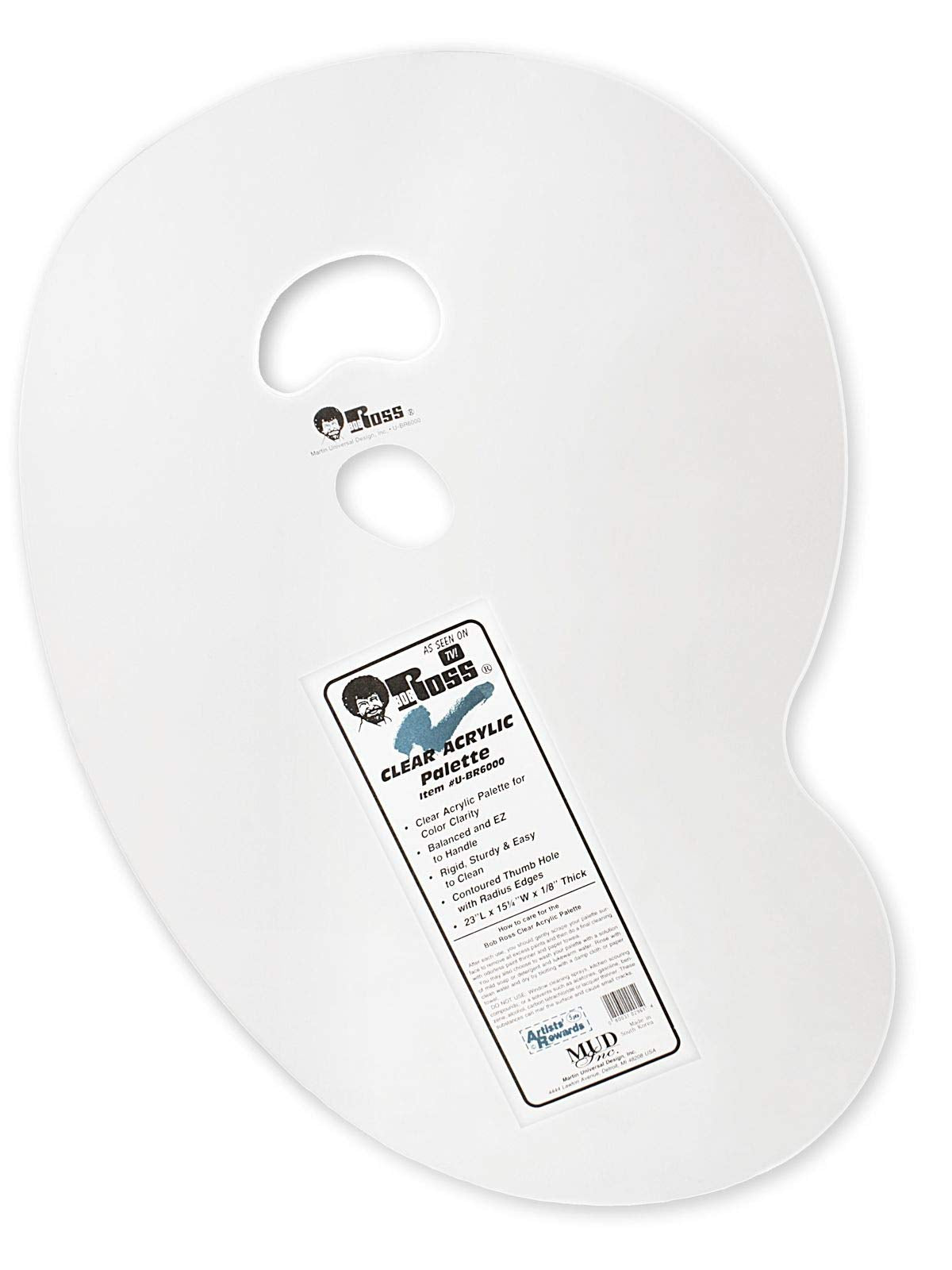 Bob Ross Basic Paint Set - 10 Piece Landscape Set with Plastic Storage and Carry Case, 2-in1 Studio Easel, Clear Plastic Palette - Bundle BobRoss