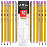 ARTEZA HB Pencils #2, Pack of 48, Wood-Cased Graphite Pencils in Bulk, Pre-Sharpened, with Latex-Free Erasers, Office & Back to School Supplies for - WoodArtSupply