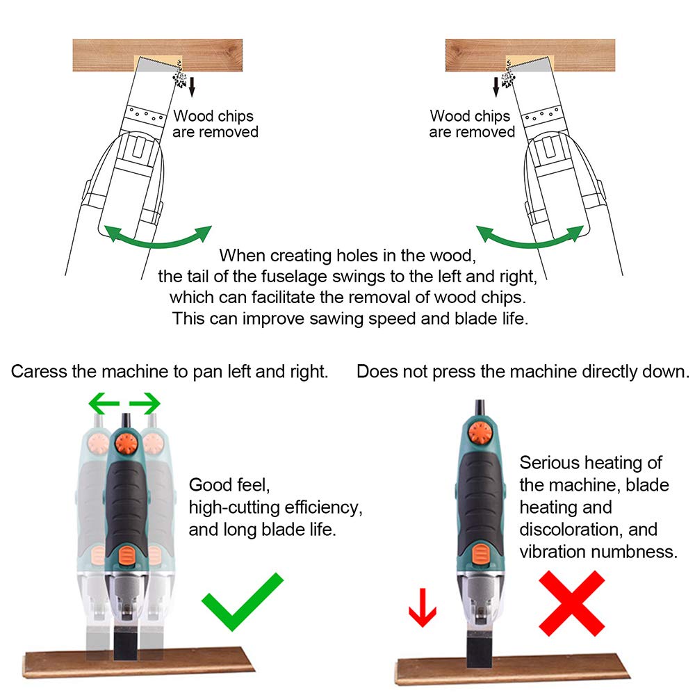 Bionso 35 PCS Oscillating Saw Blades, Premium Multitool Kit for Wood Metal Plastics, Tool Blades Fit Dewalt Worx Rockwell Wen Milwaukee Makita Ryobi Bionso