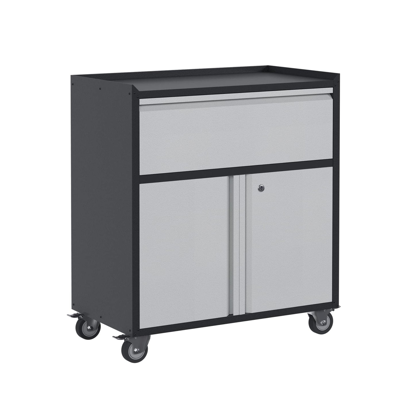 Aobabo Steel Lockable Storage Cabinet with Adjustable Shelves,School,Garage,Assembly Required - WoodArtSupply