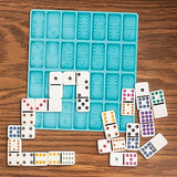 Domino Resin Molds, Domino Molds for Resin Casting, Professional Dominos Molds for Epoxy Resin, Domino Molds Set 28 Cavities, Sturdy Silicone Molds Diueoly