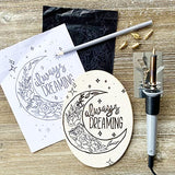 ArtSkills Wood Burning Kit for Beginners - Deluxe Pyrography Wood Engraving Art Kit with Burner Pen, Stencils, Watercolor Paints - 48 Piece DIY ArtSkills