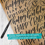 Faber-Castell Pitt Artist Pens Essential Set - 4 Black Markers, Variety of Nibs Faber-Castell