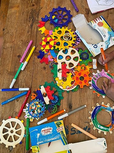 Wooden Gear Set up to 5.9" Unfinished Crafts & Decorations Steampunk Design DIY Paint the Gears Craft Supplies WoodArtSupply