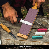 BeaverCraft Stropping Set of 3 Polishing Compound - Buffing Compound Leather Strop Sharpening Polishing Compound P03 BeaverCraft