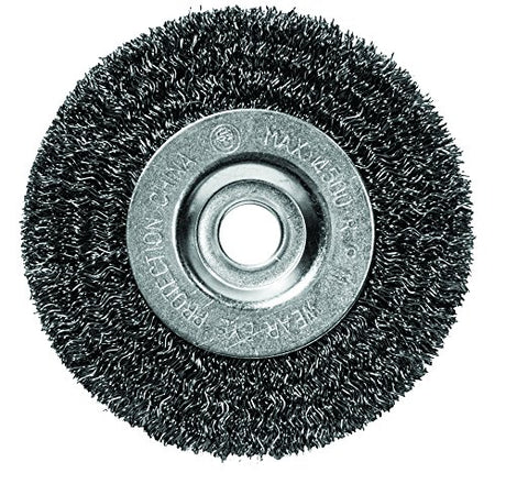 Century Drill & Tool 76841 Coarse Crimped Bench Grinder Wire Wheel, 4" Century Drill & Tool