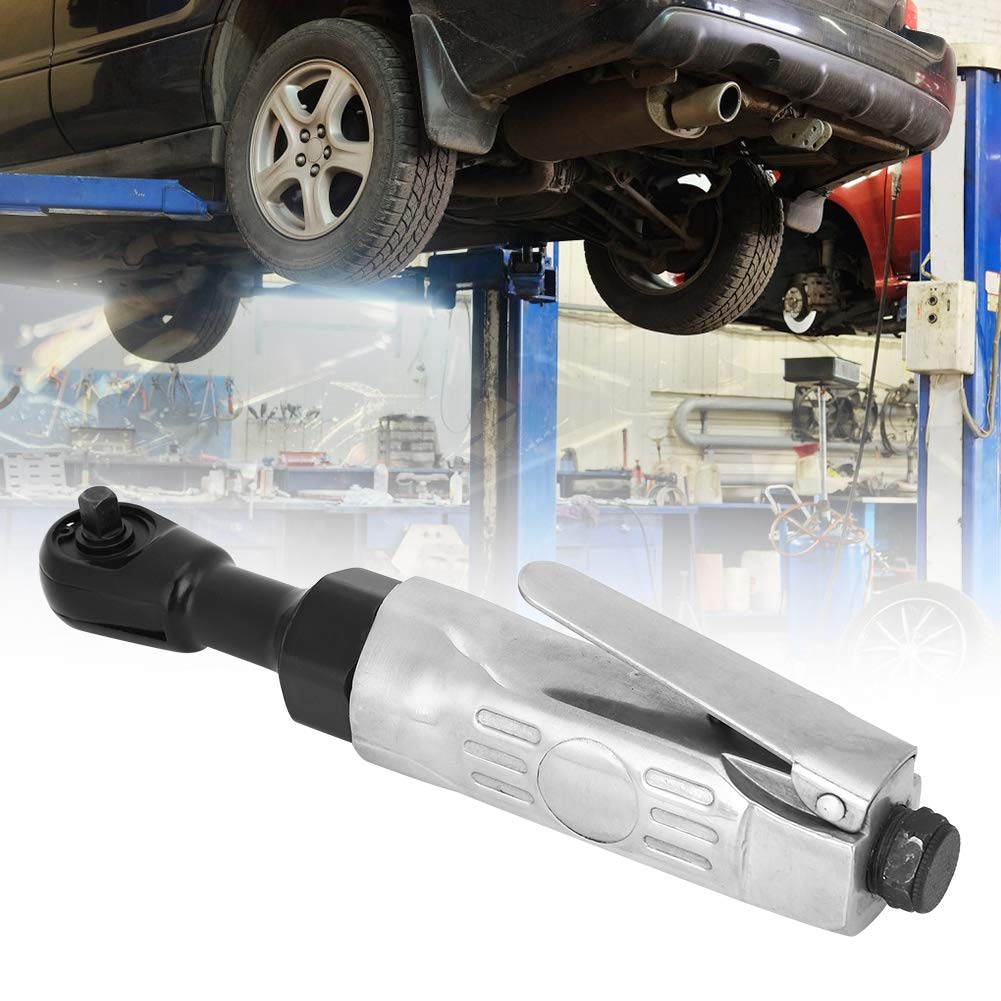 DEWIN Air Ratchet Wrench, Pneumatic Wrench Square Driver Air Ratchet Sockets Tools Torsion 25ft-lbs 1/4inch DEWIN