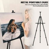 Easels for Painting Canvas, Aredy 66" Art Easel for Drawing, Portable Painting Easel Stand, Metal Table Top Easel (2 Pack) Aredy