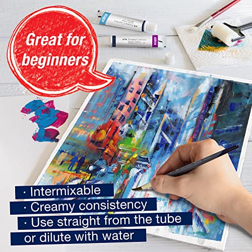 Faber-Castell Acrylic Paint Set - 12 Paint Tube Colors, Acrylic Paint Set for Adults Faber-Castell