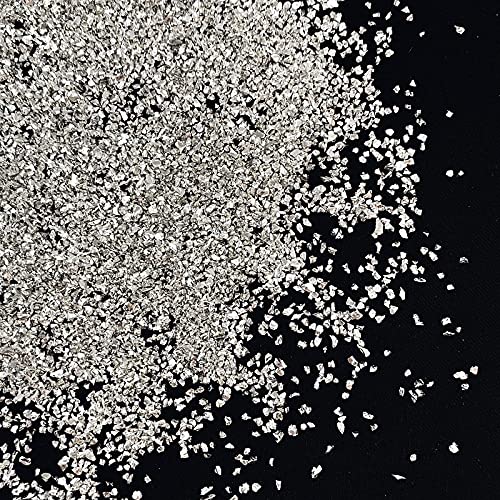 Jmassyang Crushed Glass Irregular Metallic Chips 100g Sprinkles Chunky Glitter for Nail Arts Craft Resin DIY Mobile Phone Case Vase Fillers Jewelry