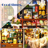 CUTEBEE Dollhouse Miniature with Furniture, DIY Dollhouse Kit Plus Dust Proof and Music Movement, 1:24 Scale Creative Room for Valentine's Day Gift CUTEBEE