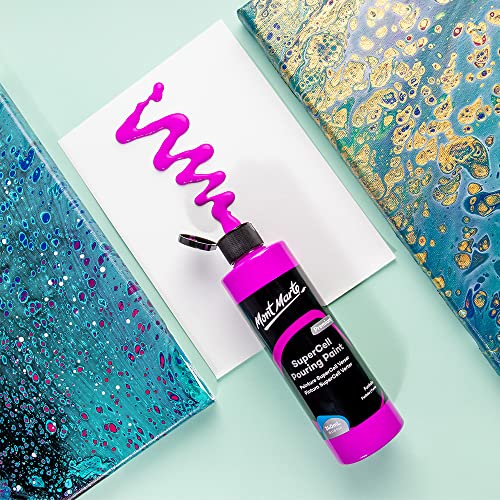 MONT MARTE SuperCell Pouring Paint 240ml - Fuchsia - WoodArtSupply