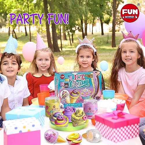 35.16 FL OZ Butter Slime Pack, FunKidz Soft Ice Cream Slime Kit for Girls 6-8 Premade 1040 ML Slime Toys Birthday Gifts Party Favor for Kids Age 6-12 FUN KIDZ