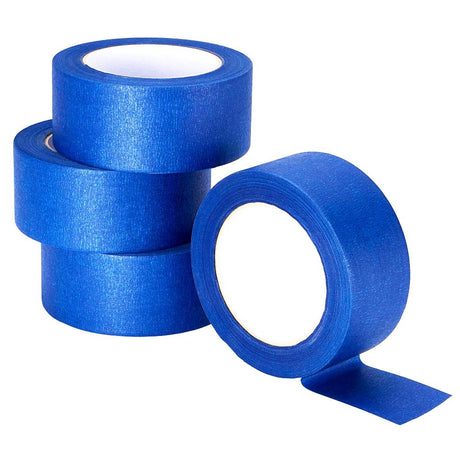 Lichamp Blue Painters Tape 2 inches Wide, Bulk 4 Pack Original Blue Masking Tape, 1.95 inch x 55 Yards x 4 Rolls (220 Total Yards) Lichamp