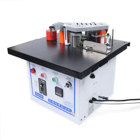 Gdrasuya10 Automatic Band Breaking Edge Banding Machine Double Sided Woodworking Edge Bander 110V 1200W 1000 ml Straight Curved Edgebander Machine Gdrasuya10