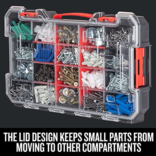 CRAFTSMAN VERSASTACK Storage Organizer, Small Parts Organizer, 20-Compartments, Lid Includes Secure Latch (CMST17828) Craftsman