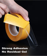 Ultra-Thin Clear Double Sided Tape Heavy Duty 2-Inch x 50 Feet Two Sides Strong Stick Mounting Adhesive Tape for Arts & Crafts, Fix Carpet, Women ANGKEEL