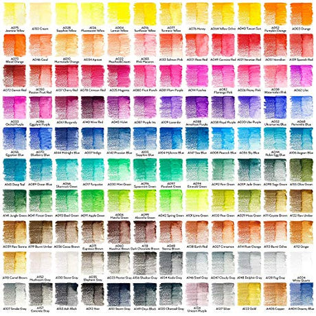 ARTEZA Watercolor Colored Pencils for Adult Coloring, Set of 120 Colored Pencils, Art Drawing Pencils in Bright Assorted Shades, Art Supplies for ARTEZA