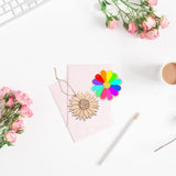 EXCEART 20Pcs Sunflower Wooden Cutouts, Unfinished Sunflower Wooden Embellishments Sunflower Wood Slices Wooden Paint Crafts for Kids Painting EXCEART