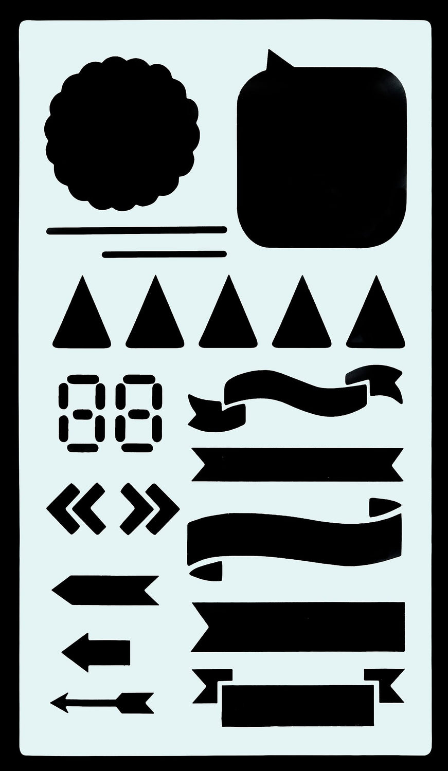 Dotted Journal Stencil Set (Over 300 designs that are great for bullet journaling, planners, and notebooks) (English, Telugu and German Edition) PETER PAUPER PRESS