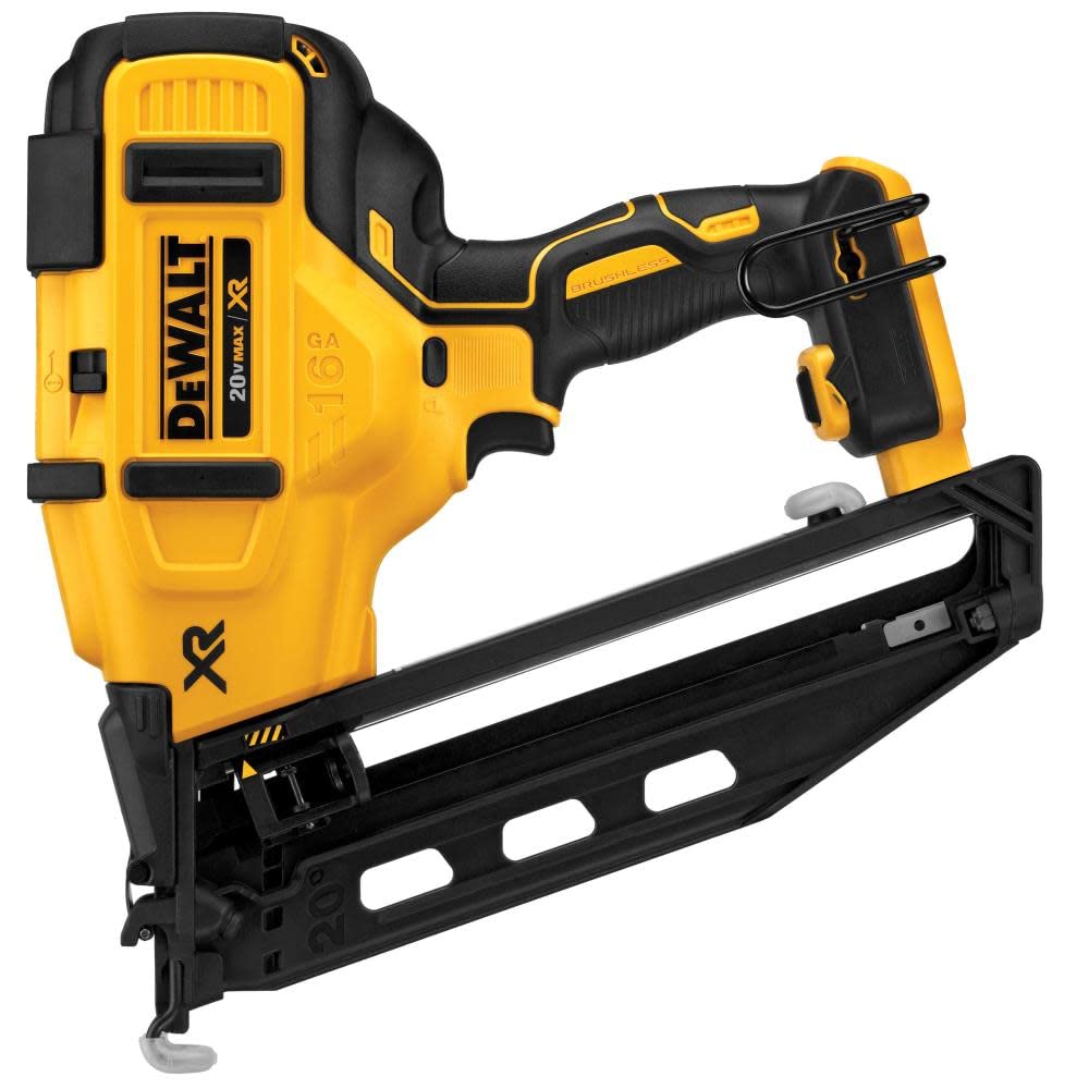 DEWALT 20V MAX* Finish Nailer, Angled, 16GA, Tool Only (DCN660B) - WoodArtSupply