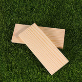 MAGICLULU 20pcs Decorative Small Wood Unfinished Craft Carving Basswood Minatures Crafts Blank Wood Board DIY Handmade Wood Planks Pine Wood Board MAGICLULU