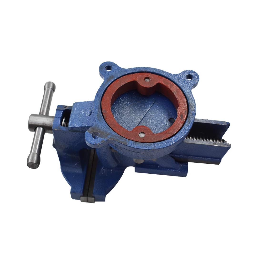 6" Bench Vise Table Top Clamp Press Locking Swivel Base Heavy-Duty for Crafting Painting Sculpting Modeling Electronics Soldering Woodworking and WFLNHB