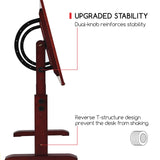 MEEDEN Wood Drafting Table,Artist Drawing Table with Height Adjustable & Tilting Large Surface Tabletop,Studio Painting Table,Art Craft Desk for MEEDEN