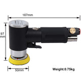 2" and 3" Random Orbital Air Mini Sander, Pneumatic Sander for auto sanding tools, 15,000 RPM Air angle sander, Pneumatic angle sander,Dual Action YELWAY