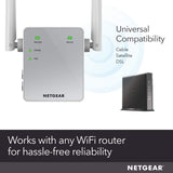 NETGEAR Wi-Fi Range Extender EX3700 - Coverage Up to 1000 Sq Ft and 15 Devices with AC750 Dual Band Wireless Signal Booster & Repeater (Up to 750Mbps NETGEAR