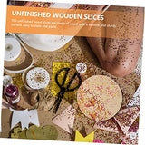 COHEALI 3pcs Painting Board Wooden Coins Unfinished Wood Rounds Craft Blanks Unfinished Wood Circle Wood Blank Rounds Writing Coasters Wood COHEALI