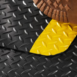 Consolidated Plastics Anti-Fatigue Heavy Duty Diamond Plate Floor Mat, Commercial Grade Standing Support for Leg & Back Pain, Sponge Base/Solid Vinyl Consolidated Plastics