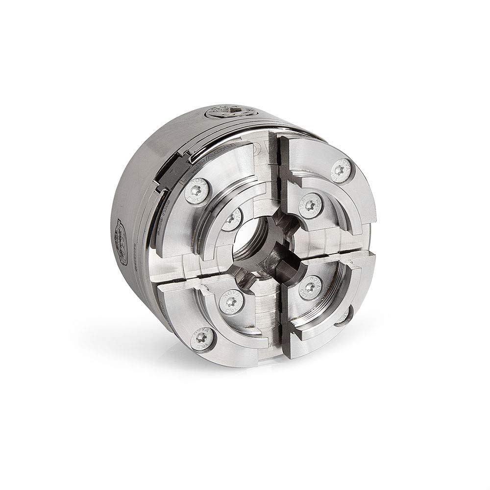NOVA 23262 SUPERNOVA2 Insert Type Wood Turning Nickel Plated Chuck and Laser Etched Precise Jaw Set with T Bar Wrench and 6 Point Star Fasteners Nova