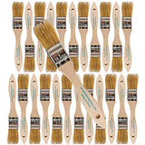 Pro Grade - Chip Paint Brushes - 24 Ea 1 Inch Chip Paint Brush Light Brown Pro Grade