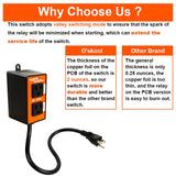 O'SKOOL Automatic Vacuum Switch Allows Power Tool to Turn Vacuum/Accessory on and Off Automatically O'SKOOL