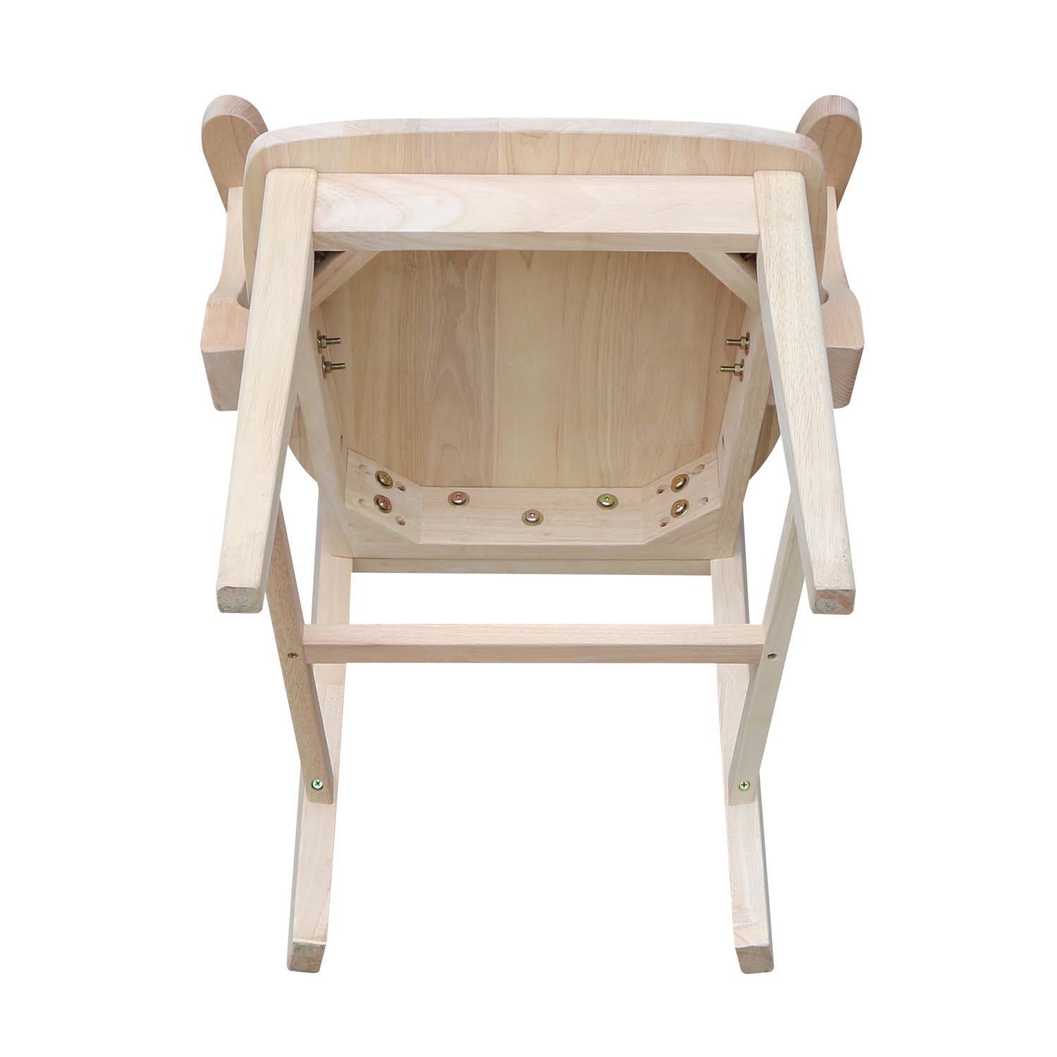 International Concepts Mission Side Chair with Arms, Unfinished IC International Concepts