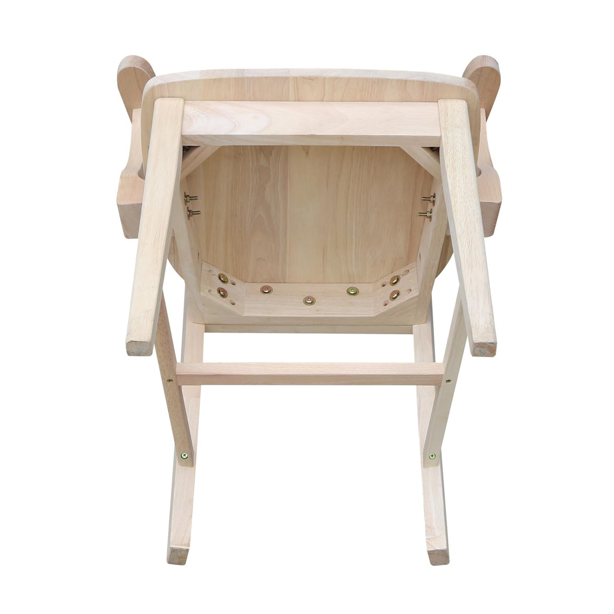 International Concepts Mission Side Chair with Arms, Unfinished IC International Concepts