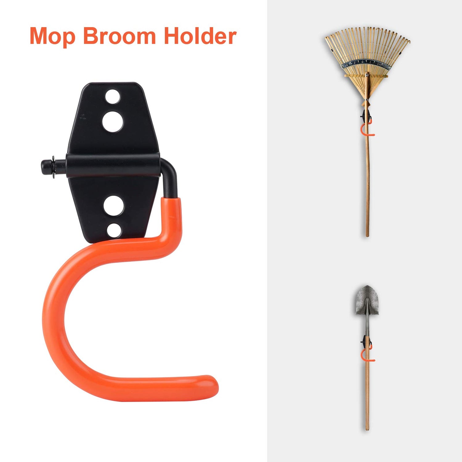 Dorisy Upgraded 16 Packs Garage Hooks Utility Double Heavy Duty with Mop Broom Holders, Wall Mount Hooks, Garage Storage Organization and Tool Dorisy