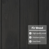 MCombo Outdoor Storage Cabinet, Garden Storage Shed, Outside Vertical Shed with Lockers, Outdoor 63 Inches Wood Tall Shed for Yard and Patio 0870 MCombo