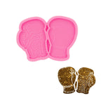 Angel Wings Boxing Gloves Silicone Molds Fight Gloves Shape Resin Mold for DIY Epoxy Resin Craft Art Jewelry Making Phone Socket Mold Badge Reel Mold Angel Wings