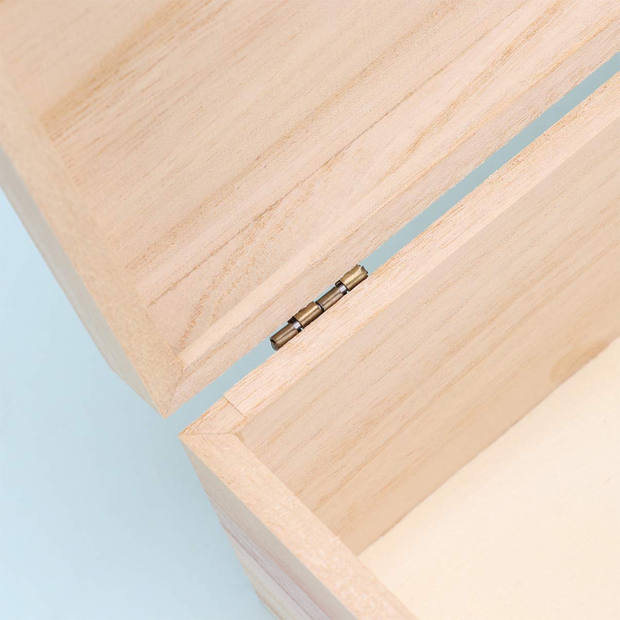 Milisten Unfinished Chest 3 Pcs Jewelry Wooden Lock Case Trinket Storage Chest Wooden Chest Sundries Storage Tray Wood Trinket Tray Wood Case Bamboo Milisten