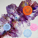 Acrylic Pouring Strainers,12 Pcs Acrylic Paint Pouring Strainers Plastic Flower Strainers Silicone Pouring Drain Basket for DIY Pouring Acrylic Paint FASALX