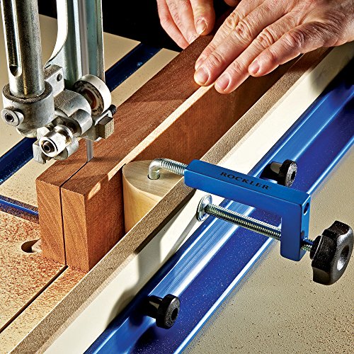 Universal Fence Clamps for Woodworking (Set of 2) – Great Fence Clamp for False Fence, Half-Fence, Stop Block, & More – Compact, Lightweight Aluminum ROCKLER