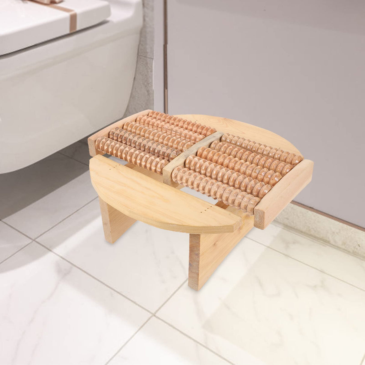 Healifty Sauna Stool Foot Tool Wood Step Footstool Wooden Foot Massager Foot Rest Bath Foot Massager Toilet Stool Gifts Portable Step Stool Sauna Healifty