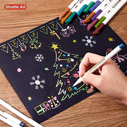 Shuttle Art 18 Colors Dual Tip Dot Marker Pens for Kids Adults