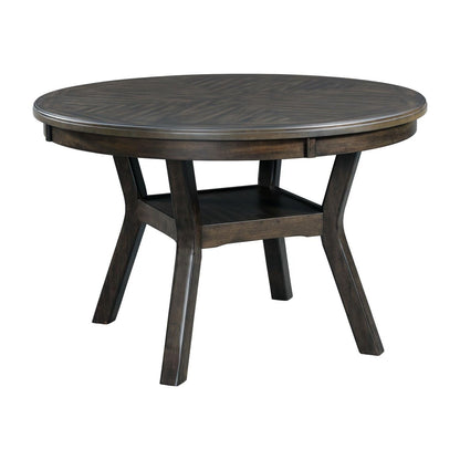 HomeStock Standard Height Dining Table in Walnut - WoodArtSupply