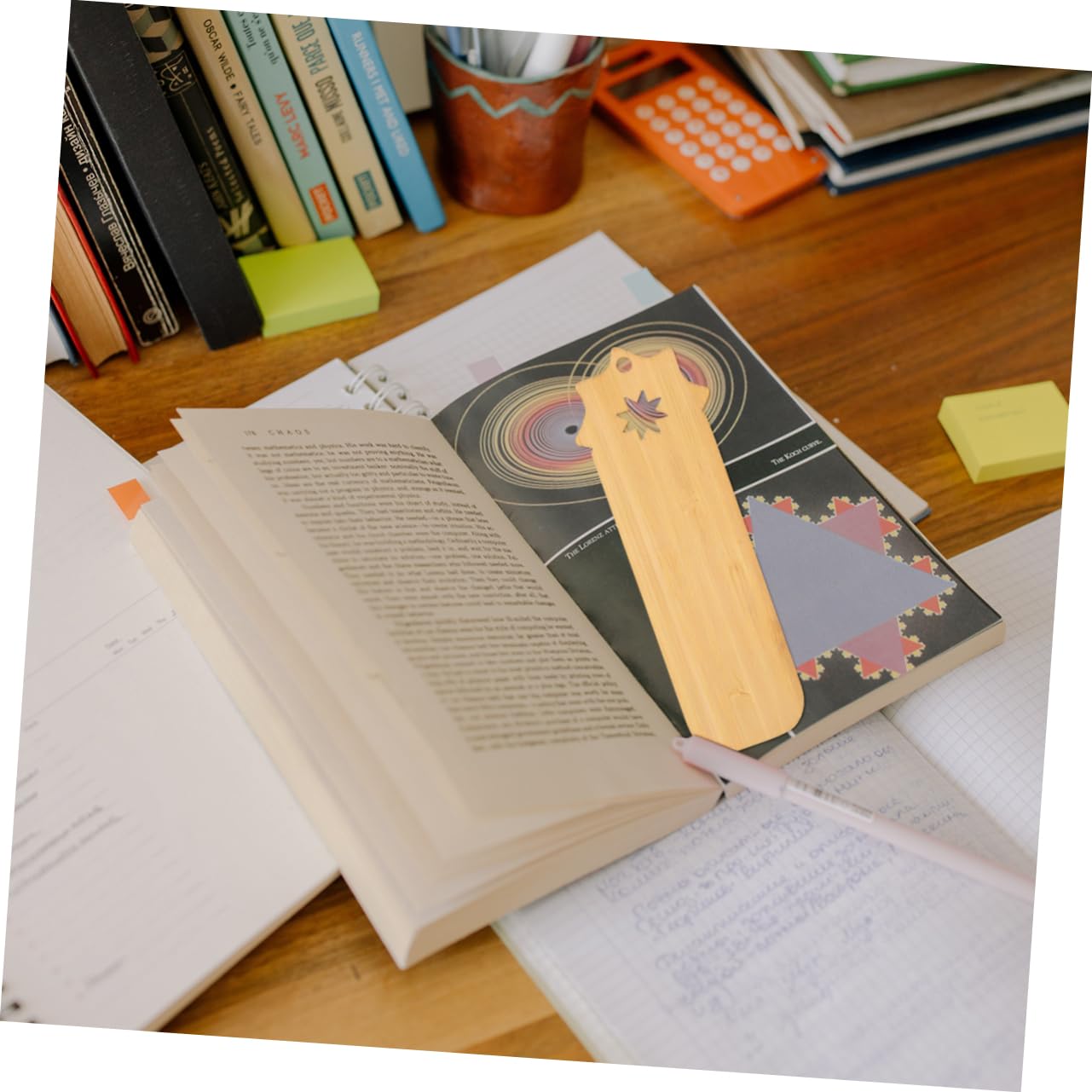 FUNOMOCYA 4pcs Bamboo Bookmark Wooden Bookmark Student Unfinished Wood Bookmarks Fruitmark Acrylic Bookmark Blanks Bag Hanging Pendant Crafts for FUNOMOCYA