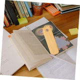 FUNOMOCYA 4pcs Bamboo Bookmark Wooden Bookmark Student Unfinished Wood Bookmarks Fruitmark Acrylic Bookmark Blanks Bag Hanging Pendant Crafts for FUNOMOCYA