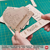 Wood Trick Toy Piano Music Box Moonlight Sonata, Wooden Musical Piano Toy Mini - 3D Wooden Puzzle, Assembly Toys, Brain Teaser for Adults and Kids Wood Trick